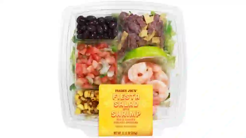 Fiesta Salad with Shrimp Trader Joes