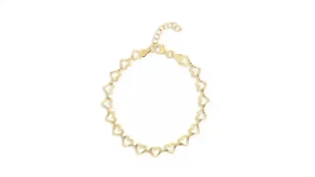 Neuhardt Cutout Heart Chain Bracelet in 18K Gold Vermeil Sams Club