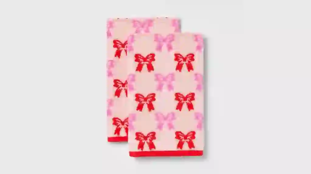 Room Essentials Bows Hand Towel Set Target