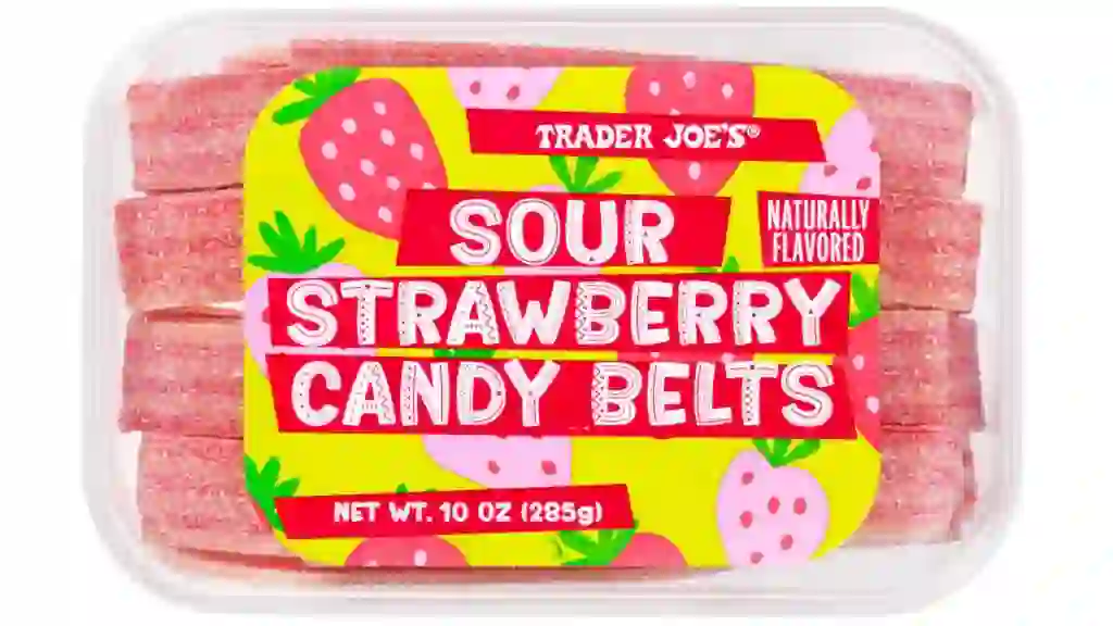 Sour Strawberry Candy Belts Trader Joes