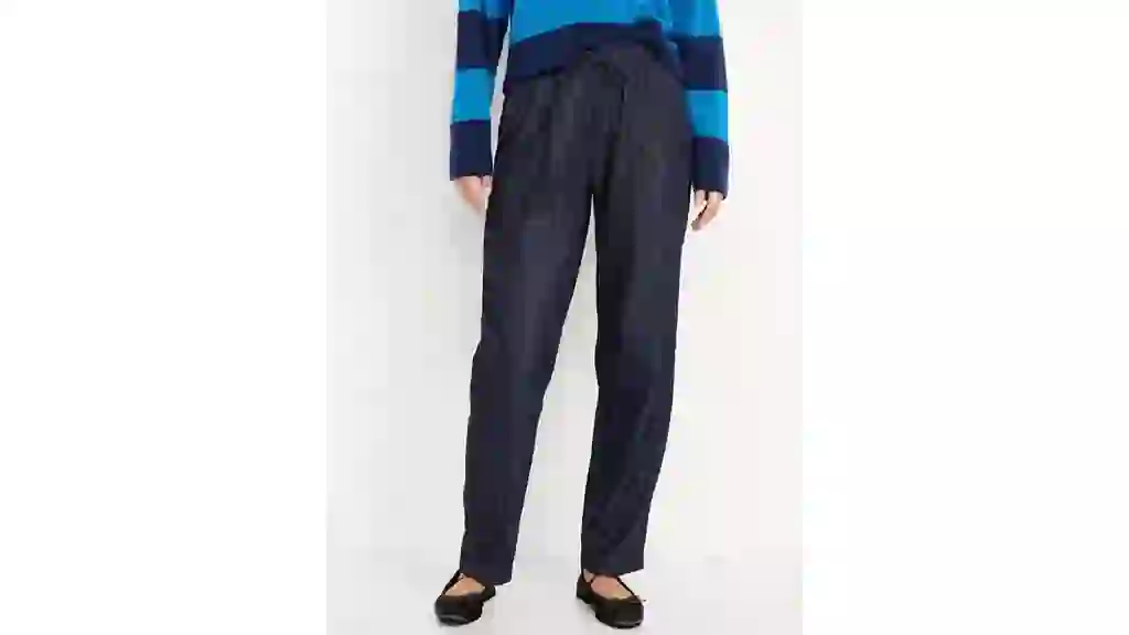 High-Waisted Billie Straight Ankle Trouser