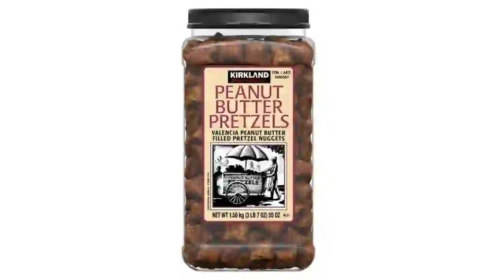 Kirkland Signature Peanut Butter Filled Pretzel Nuggets, 55 oz