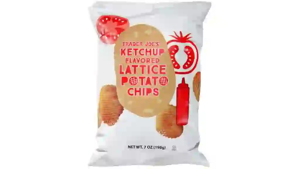 Trader Joes Ketchup Flavored Lattice Potato Chips