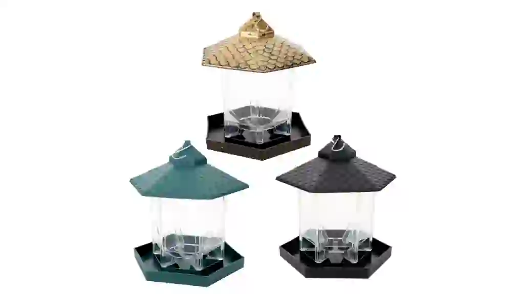 Transparent Plastic Bird Feeder