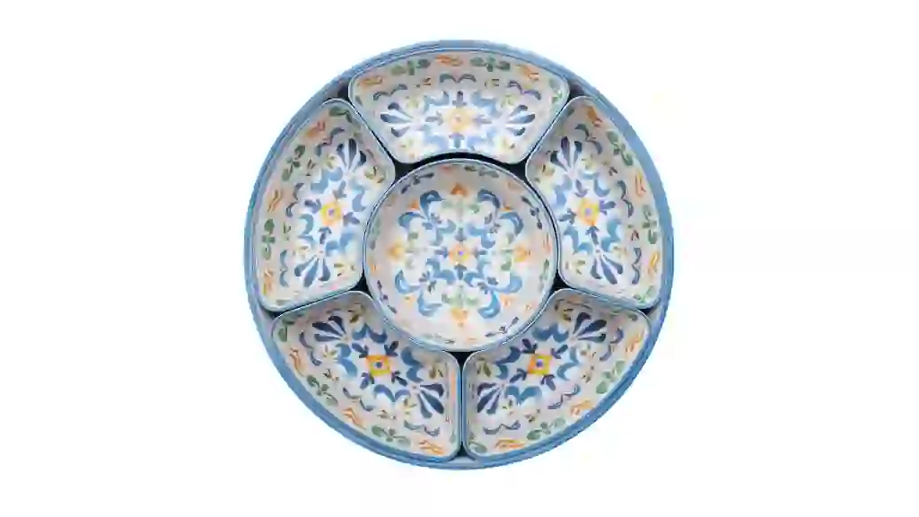 Bamboo Melamine Serving Platter