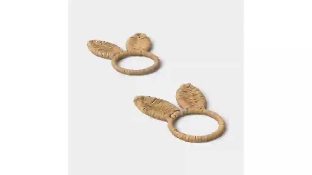 Easter Woven Bunny Ears Napkin Rings