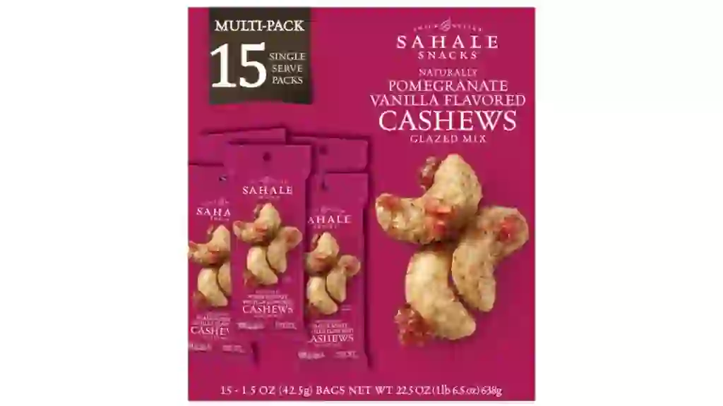 Sahale Snacks Glazed Cashew Mix in Pomegranate Vanilla