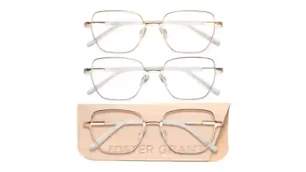 Design Optics by Foster Grant Metal Geo Style Reading Glasses