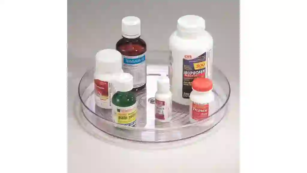 iDesign Clear Turntable Lazy Susan Organizers