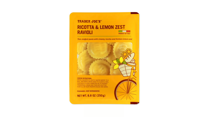 Ricotta and Lemon Zest Ravioli