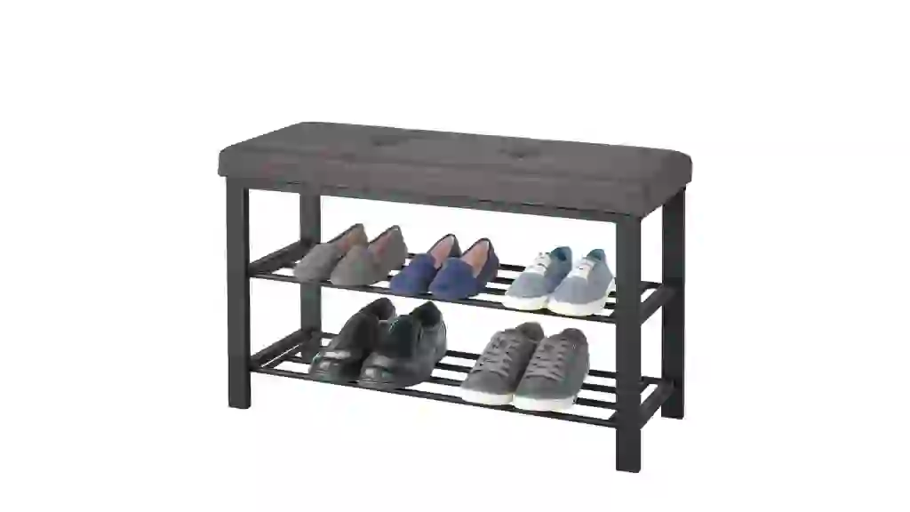 neatfreak Fabric Upholstered Shoe Storage Bench