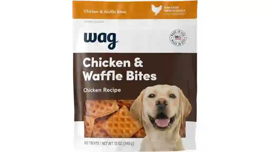 Amazon Brand Wag Chicken and Waffle Bites