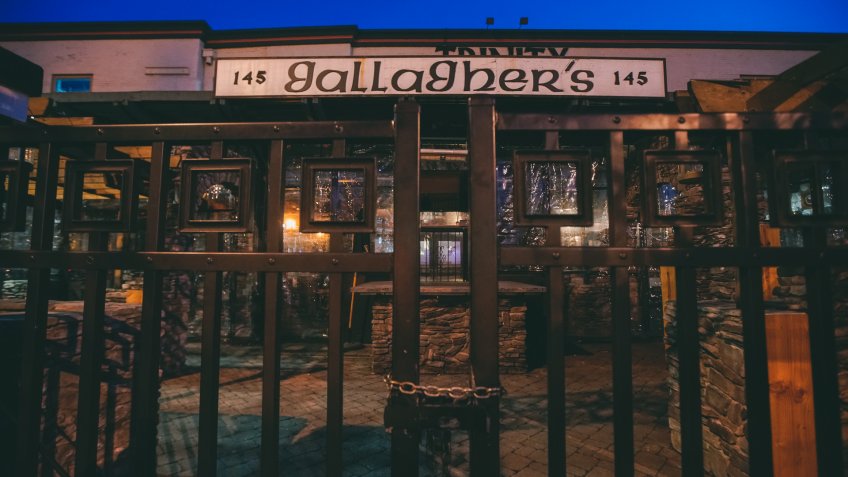 Mandatory Credit: Photo by Morry Gash/AP/Shutterstock (10586636b)Popular bar is seen empty on St.