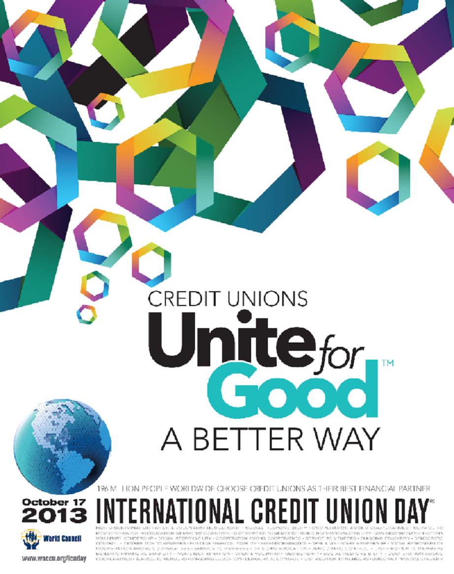 Cooperation among. International credit. Union Day.